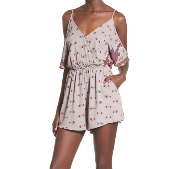 Astr the Label Purple Floral Romper - Picture 4 of 5